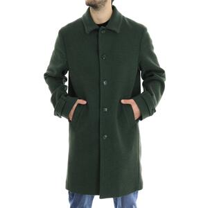 CAPPOTTO IN PANNO DIAGONALE VERDE